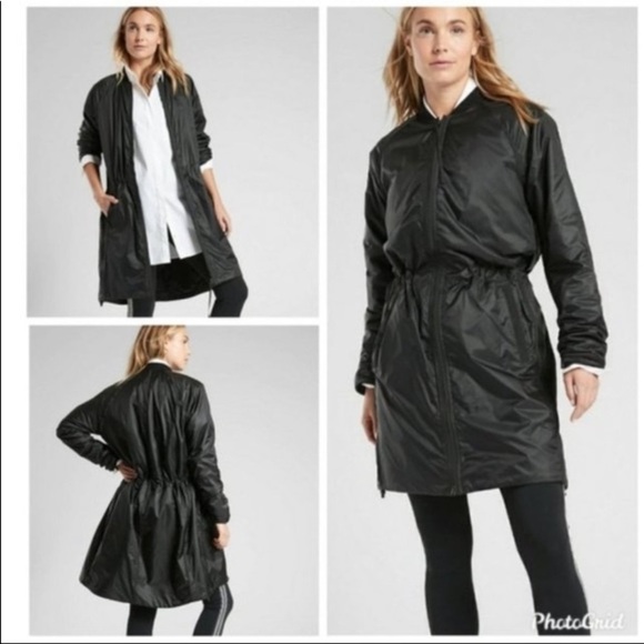 Athleta Jacket Summit Insulated Parka, Black Medium Athleisure Layering Workout - Picture 2 of 16